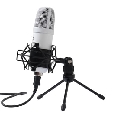 Devine Gamer ja Podcast USB mikrofoni, Valkoinen