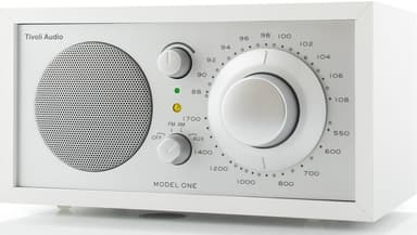 Tivoli Audio Malli ONE, valkoinen/hopea