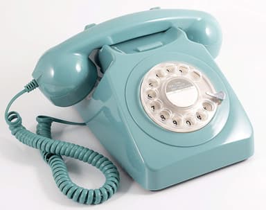GPO 746 Retro puhelin pyöritettävällä numerolevyllä - Sininen