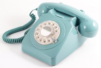 GPO 746 Retro puhelin pyöritettävällä numerolevyllä - Sininen