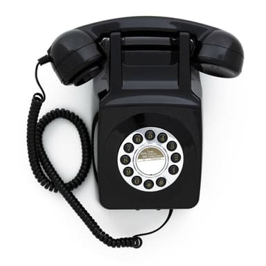 GPO 746 Retro Seinäpuhelin, Musta