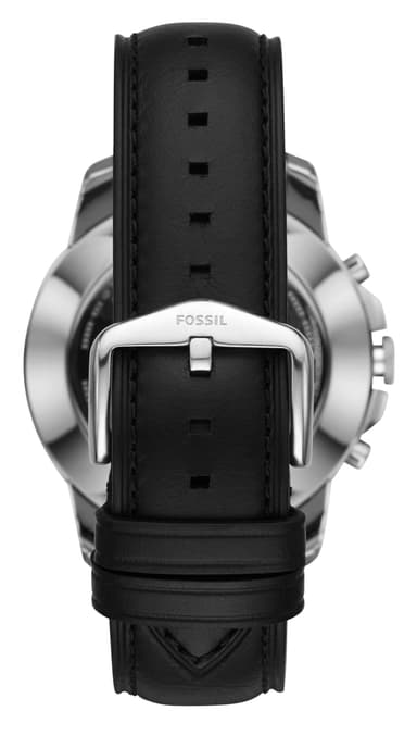 Fossil Q Hybrid älykello (miesten/mustaa nahkaa)