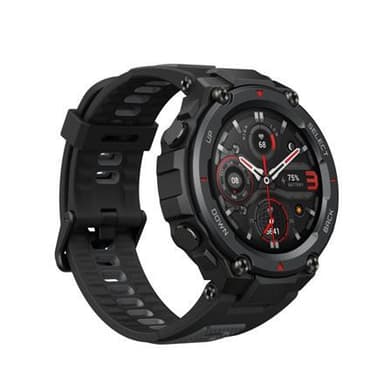 Amazfit T-Rex Pro Älykello, GPS (satelliitti), AMOLED-näyttö, Kosketusnäyttö, Sykemittari, Aktiivisuudenvalvonta 24/7, Vedenpitävä, Bluetooth, Meteoriittimusta