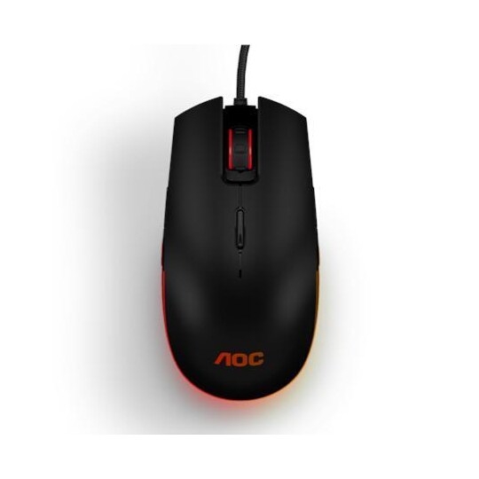 AOC Gaming Mouse GM500 langallinen, 5000 DPI, USB 2.0, musta
