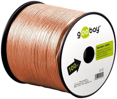Goobay Kaiutinkaapeli läpinäkyvä CCA