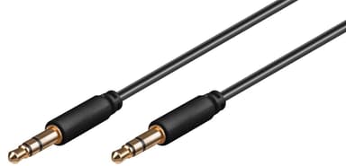 Goobay AUX-ääniliitäntäkaapeli  3,5 mm stereo  3-nastainen  hoikka  CU