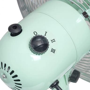 pöytätuuletin Retro 35W 35 cm teräs mintunvihreä