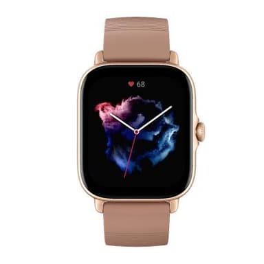 Amazfit GTS 3 1,75", älykello, GPS (satelliitti), AMOLED-näyttö, kosketusnäyttö, sykemittari, aktiivisuuden seuranta 24/7, vedenpitävä, Bluetooth, Terra Rosa