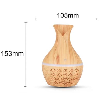 Kostutin värikkäällä valolla 300 ml Vaaleanruskea