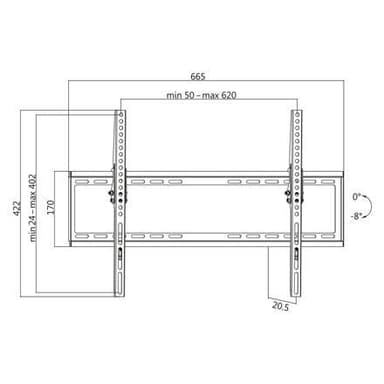 Logilink BP0039 TV Seinäteline, 37"-70", kallistus, pieni