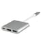 USB-C-moniporttisovitin USB: lle, USB-C (USB PD), 4K HDMI -yhteensopiva