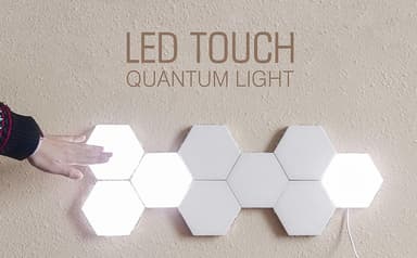 LED-seinävalaisin kuusikulmaisella kosketuksella 10 kpl