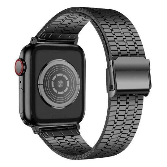 Ranneke kaksoislukolla mallille Apple Watch 42 mm - Musta