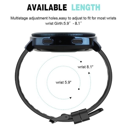 Silikoniranneke Samsung Smart Watches 22mm - Valkoinen