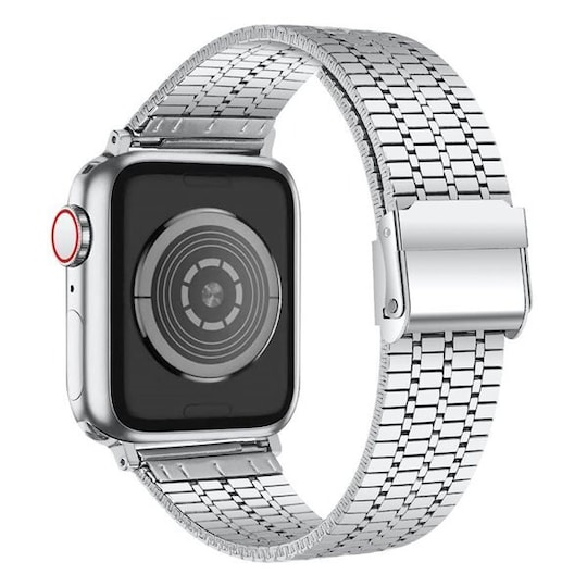 Ranneke kaksoislukolla mallille Apple Watch 38 mm - Hopea