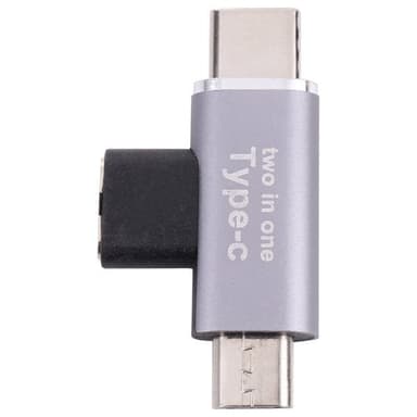Sovitin USB-C naaras - USB-C uros + Micro-USB uros