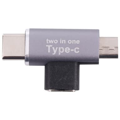 Sovitin USB-C naaras - USB-C uros + Micro-USB uros
