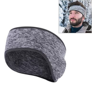 Headband / Otsapanta korvien lämmittimellä - Harmaa