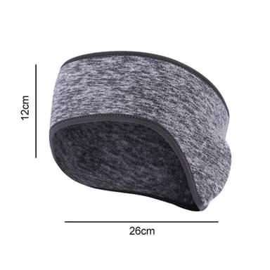 Headband / Otsapanta korvien lämmittimellä - Harmaa