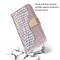 SKALO iPhone 13 Pro Max Croco Kimaltava lompakkokotelo - Ruusukulta