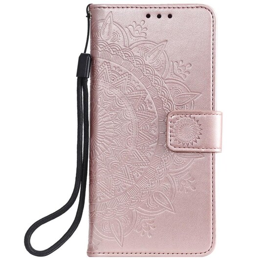 SKALO Xiaomi Mi 11 Lite Mandala lompakkokotelo - Ruusukulta