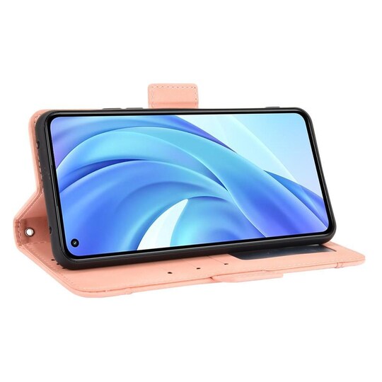 SKALO Xiaomi Mi 11 Lite 6-lokeroa Lompakkokotelo - Pinkki