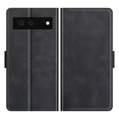 SKALO Google Pixel 6 Premium Wallet Lompakkokotelo - Musta
