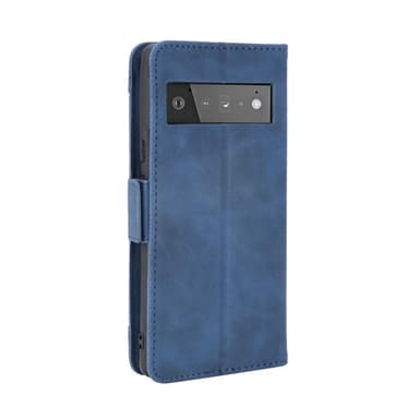 SKALO Google Pixel 6 Pro 6-lokeroa Lompakkokotelo - Sininen