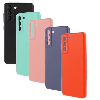 SKALO Samsung S21 FE Ultraohut TPU-kuori - Sininen