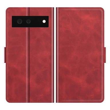 SKALO Google Pixel 6 Premium Wallet Lompakkokotelo - Punainen