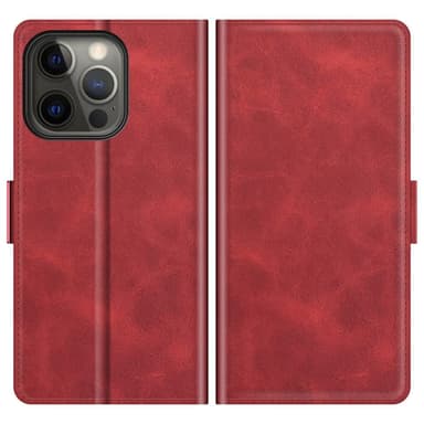 SKALO iPhone 13 Pro Max Premium Wallet Lompakkokotelo - Punainen