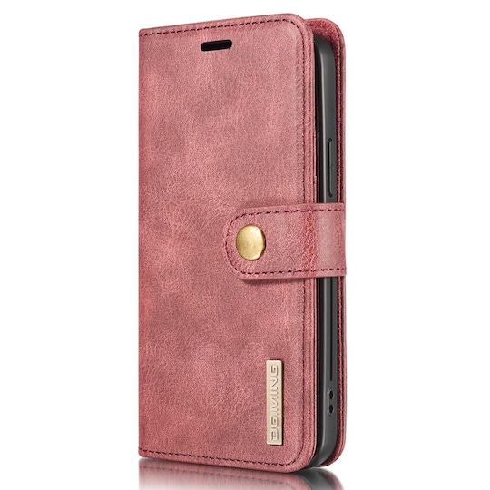 DG MING iPhone 13 Pro Max 2-in-1 magneetti lompakkokotelo - Punainen