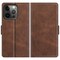 SKALO iPhone 13 Pro Max Premium Wallet Lompakkokotelo - Tummanruskea