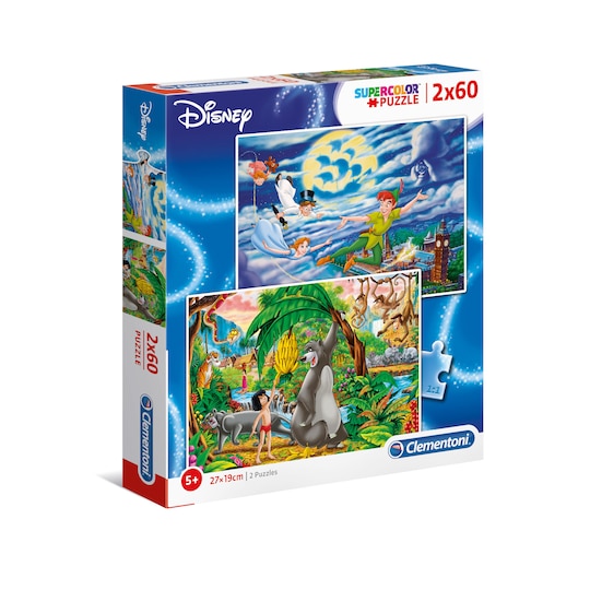 The Jungle Book + Peter Pan - Puzzles Kids 2x60pcs