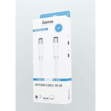 Hama 90dB antennikaapeli (valkoinen, 3 m)