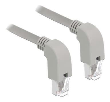 Delock -verkkokaapeli RJ45 Cat.5e SF / UTP alas / alaspäin kulmassa 0,5