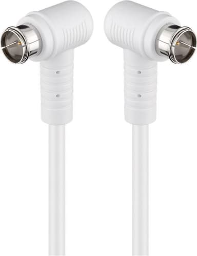 Goobay Kulmainen SAT -antennikaapeli (80 dB), 2x suojattu