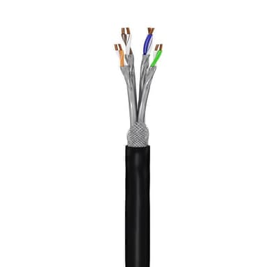 Goobay CAT 7 ulkoverkkokaapeli, S/FTP (PiMF), musta