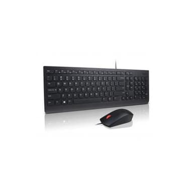 Lenovo 4X30L79928 Näppäimistö- ja hiiriyhdistelmä - Viro, Langallinen, Näppäimistöasettelu Viron, USB, Musta, Numeronäppäimistö