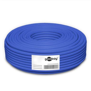 Goobay CAT 7A+ verkkokaapeli, S/FTP (PiMF), sininen