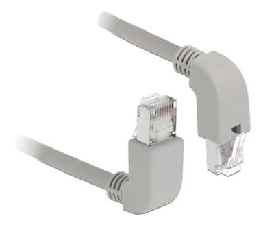 Delock -verkkokaapeli RJ45 Cat.5e SF / UTP ylös / alas 2 m kulmassa