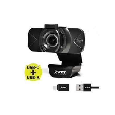 PORT DESIGNS FHD Webcam 900078 Musta, USB