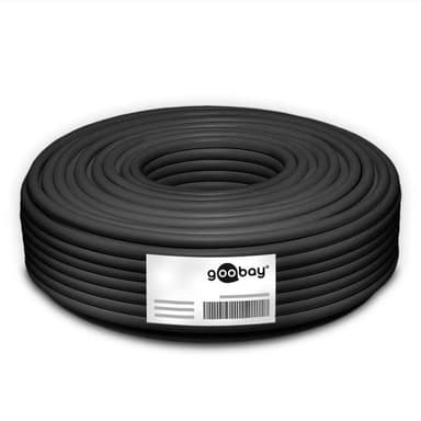 Goobay CAT 7 ulkoverkkokaapeli, S/FTP (PiMF), musta