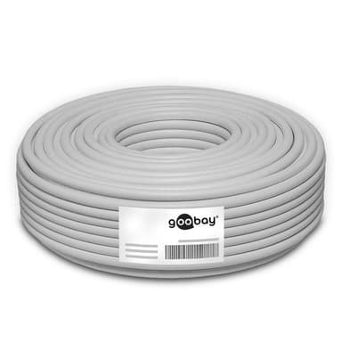 Goobay CAT 6a verkkokaapeli, S/FTP (PiMF), harmaa