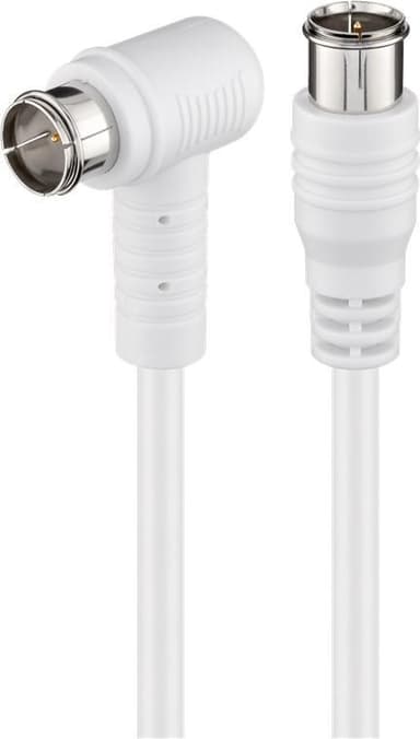 Goobay Kulmainen SAT -antennikaapeli (80 dB), 2x suojattu