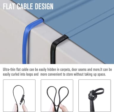 Ethernet Cat 6 -verkkokaapeli 3 metriä Valkoinen