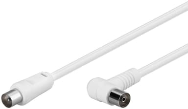 Kulmaantennikaapeli (80 dB), 2x suojattu