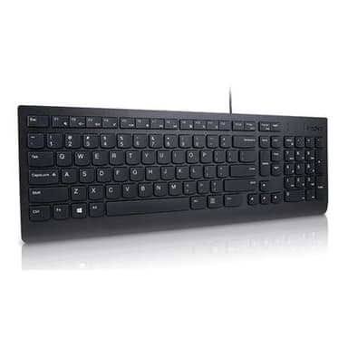 Lenovo Essential langallinen näppäimistö US/Euro, musta