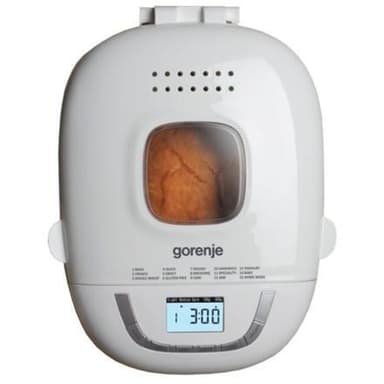 Gorenje Leipäkone BM910WII Teho 550 W, ohjelmien määrä 15, LCD -näyttö, valkoinen