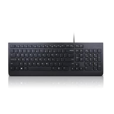 Lenovo Essential langallinen näppäimistö US/Euro, musta
